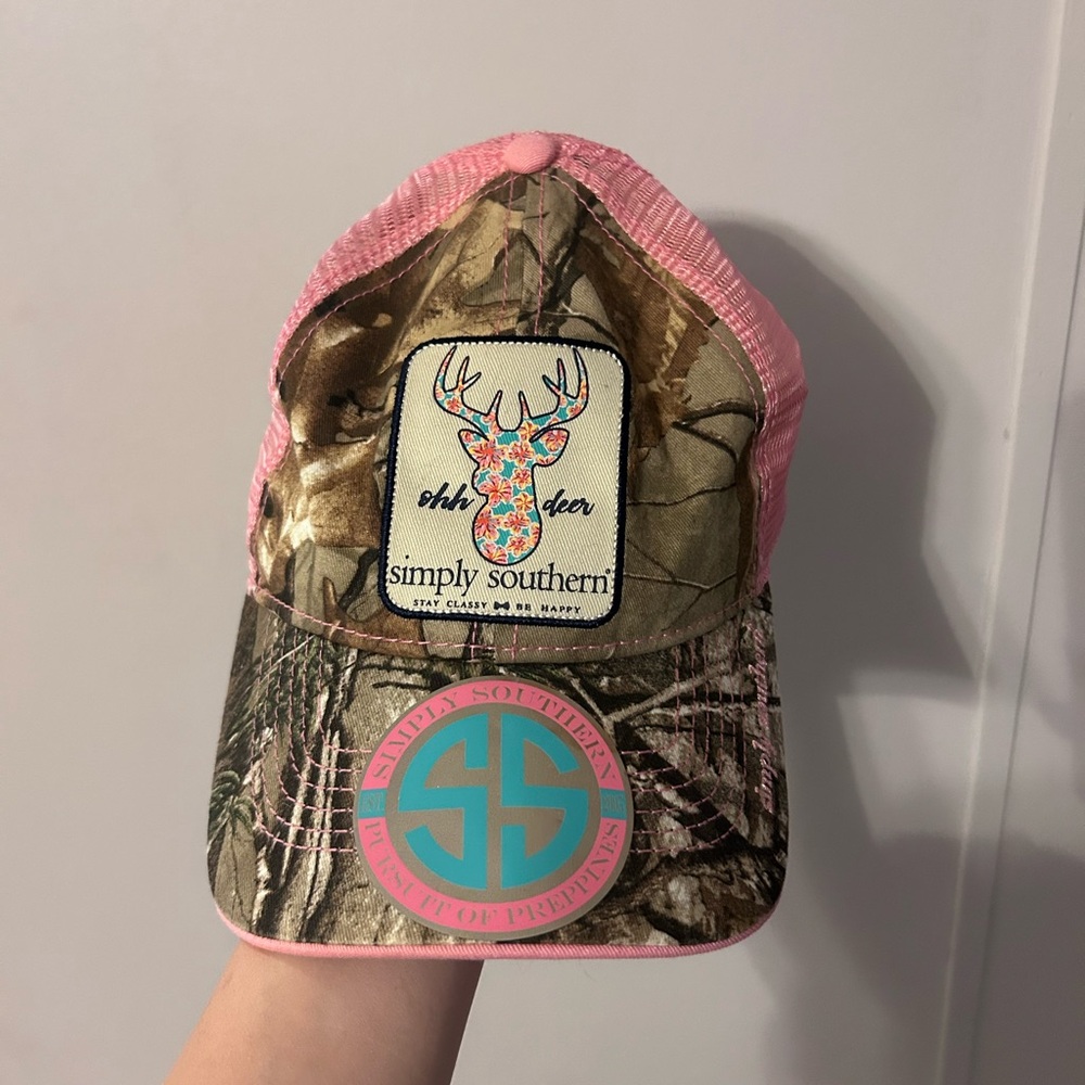Simply Southern Pink and Camouflage Deer Hat